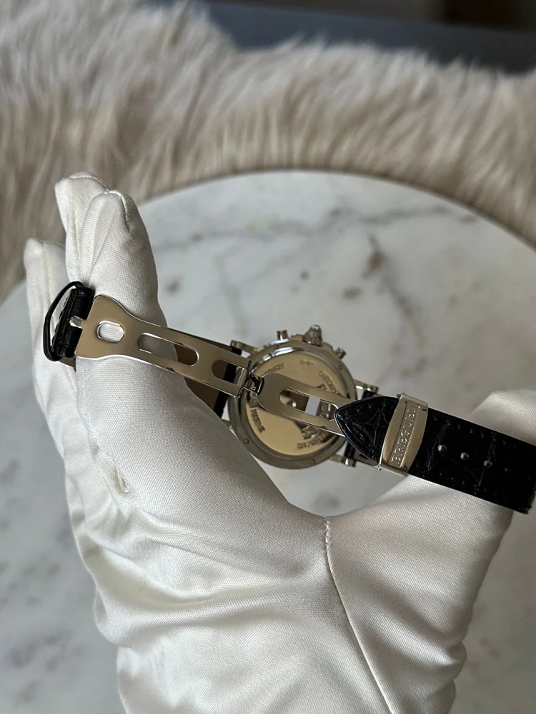 Breguet Marine Chronograph Platinum Diamond Indicators MOP Dial